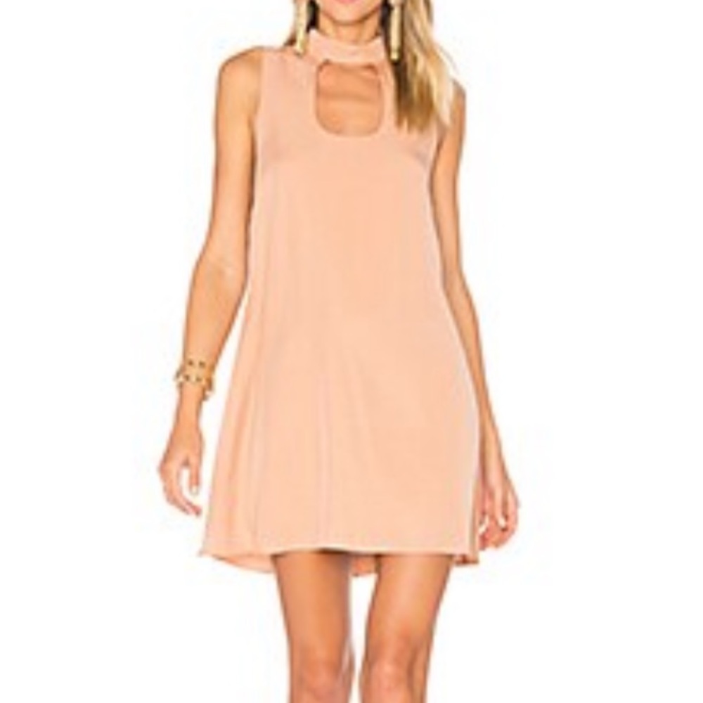 Lovers and Friends dusty pink beautiful escape dress